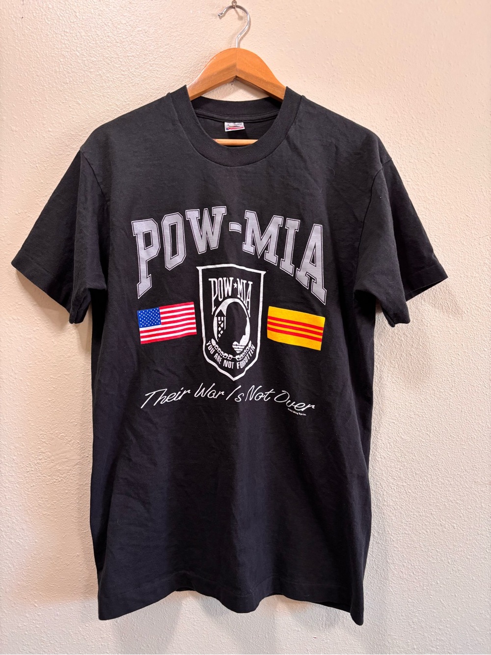 90s POW MIA Vietnam War Cotton T-Shirt